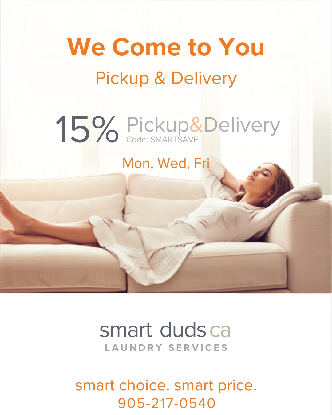 Pickup and delivery laundry service Durham Region